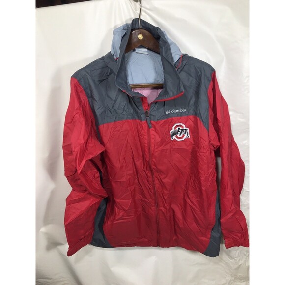 Ohio State University Buckeyes jacket Red Men’s Large Columbia Omni Shield - Picture 1 of 8